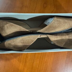 a new day Brown Suede Flats